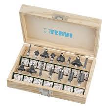 Set 15 Frese per Legno Fervi 0835/15 Gambo 6 mm